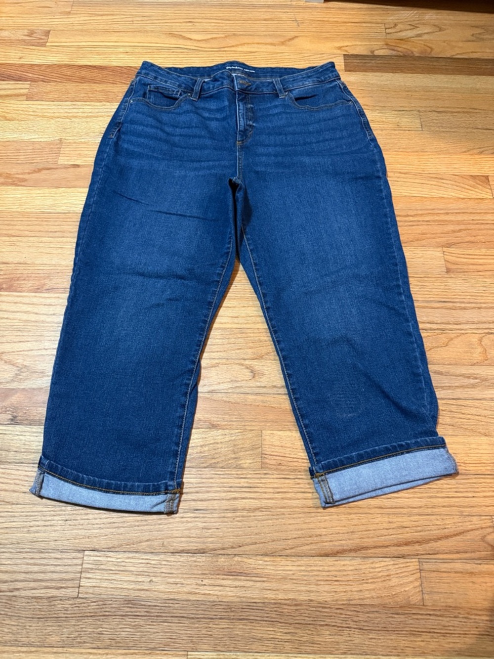 Style & Co. Dark Blue Cropped Jeans Capri